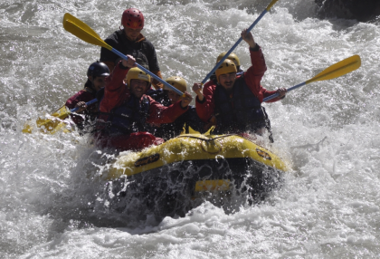 Rafting Familiar + Kayak de traves&iacute;a en dique Potrerillos